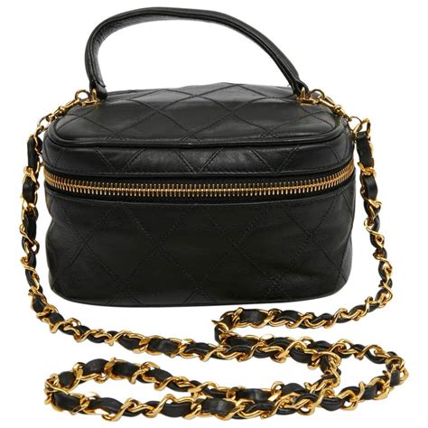 sac chanel vanity|vintage chanel vanity case.